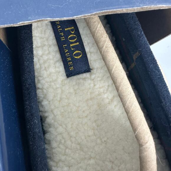 Polo Ralph Lauren Polo Bear American Navy Moccasin Slippers Size 11 Womens - Picture 5 of 6